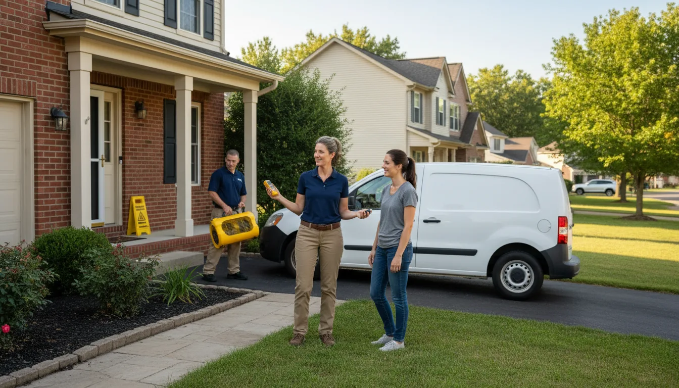 Residential water damage restoration in Carr, CO